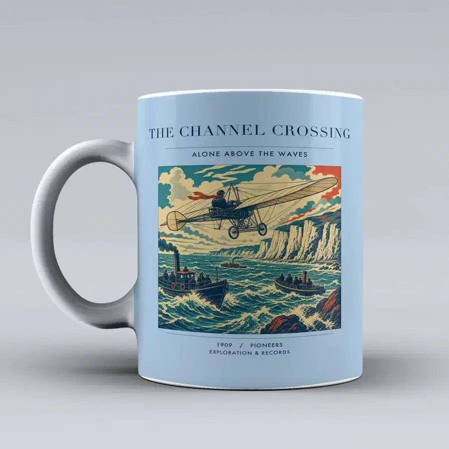 VINTAGE G4002 - The Channel Crossing - Ceramic Mug design on lightblue