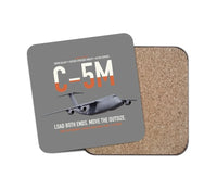 Thumbnail for C-5M Super Galaxy design on gray 1 piece coaster