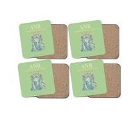 Thumbnail for Antwerp International Airport ANR Coaster 4-Pieces-Set - Light Green