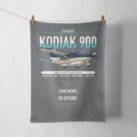 Thumbnail for Daher Kodiak 900 design on gray towel