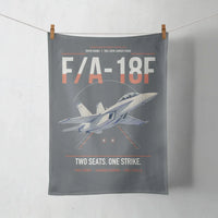 Thumbnail for F-A-18F Super Hornet design on gray towel