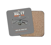 Thumbnail for Bell AH-1Z Viper design on gray 1 piece coaster
