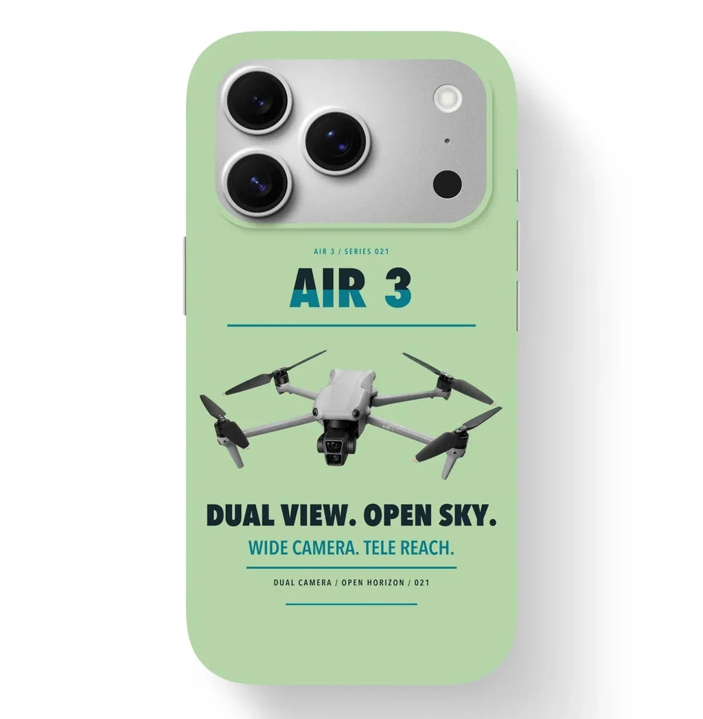 DJI Air 3 Case design on light green iphone case