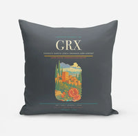 Thumbnail for Federico García Lorca Granada-Jaén Airport (GRX) design on gray pillow
