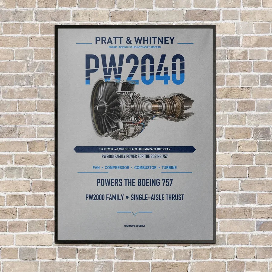 PW2040 vertical canvas print - framed - light gray background