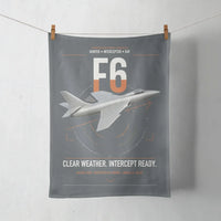 Thumbnail for Hawker Hunter F6 design on gray towel