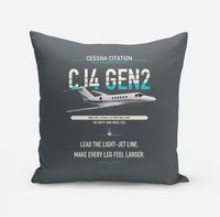 Thumbnail for Cessna Citation CJ4 Gen2 design on gray pillow