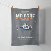 Thumbnail for MD Helicopters MD 530F design on gray towel