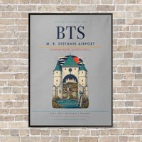Thumbnail for M. R. Stefanik Airport BTS - Canvas Framed - Light Gray