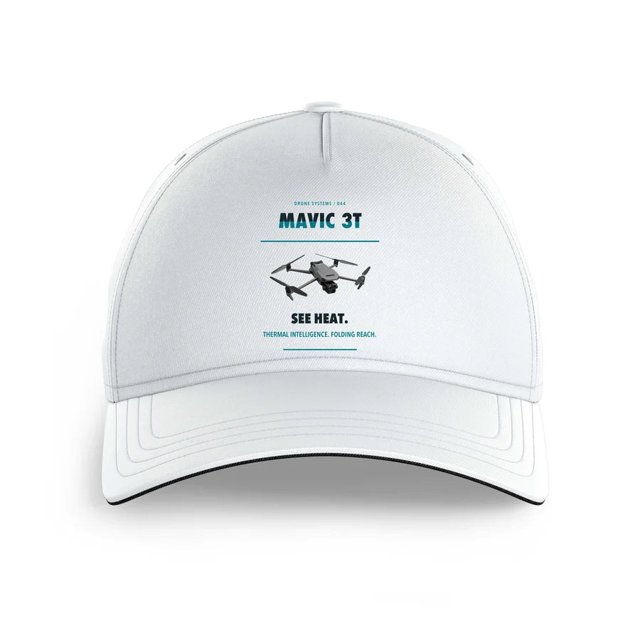 DJI Mavic 3 Thermal design on white printed hat
