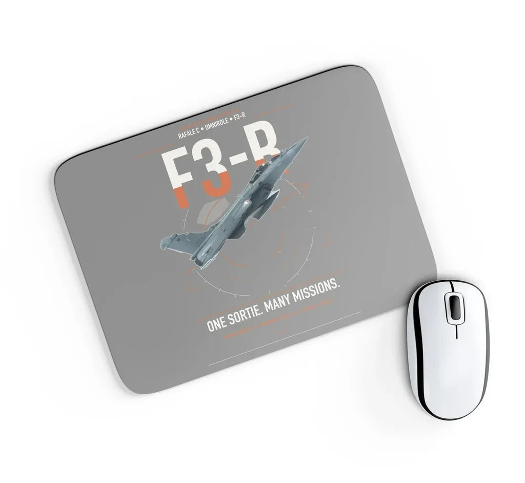 Dassault Rafale C — F3-R standard design on gray rectangle mouse pad