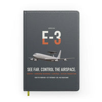 Thumbnail for E-3 Sentry AWACS design on gray notebook
