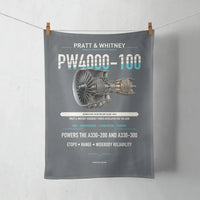 Thumbnail for PW4000-100 design on gray towel