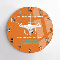 Thumbnail for DJI P4 Multispectral design on orange no frame wall clock