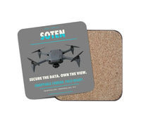 Thumbnail for ACSL SOTEN design on gray 1 piece coaster