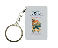 Thumbnail for Are Ostersund Airport (OSD) design on light gray key chain