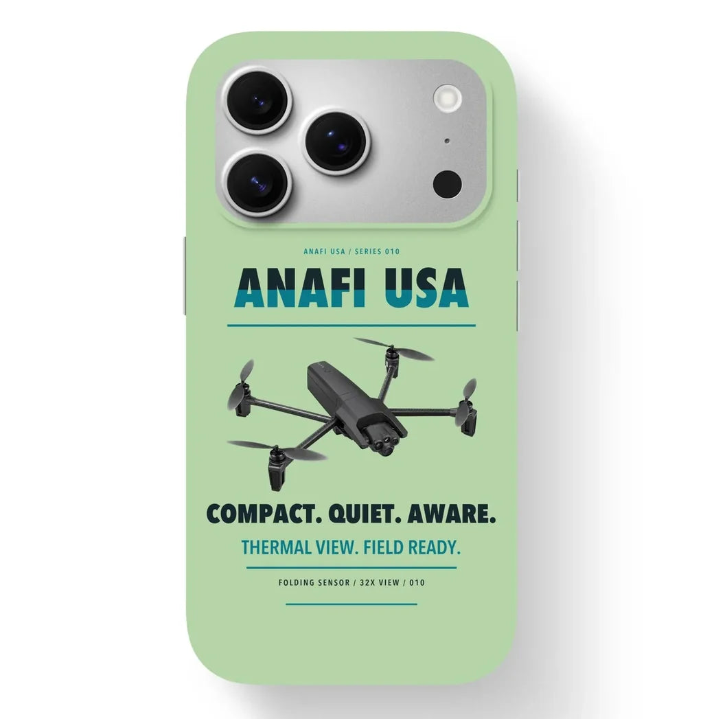 Parrot ANAFI USA Case design on light green iphone case