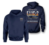 Thumbnail for F11C-2 GOSHAWK design on navy blue hoodie