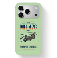 Thumbnail for Boeing MH-47G Chinook design on light green magsafe iphone case, for iPhone 17 Pro