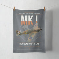 Thumbnail for Hawker Hurricane Mk I design on gray towel