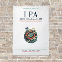 Thumbnail for Gran Canaria Airport LPA vertical canvas print - no frame - white background