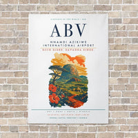 Thumbnail for Nnamdi Azikiwe International Airport ABV vertical canvas print - no frame - white background