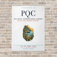 Thumbnail for Phu Quoc International Airport PQC vertical canvas print - no frame - white background