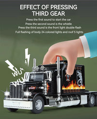 Thumbnail for 1:24 Peterbilt 389 Tractor Trailer Toy Truck - view 11