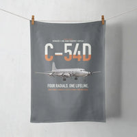 Thumbnail for C-54D Skymaster design on gray towel