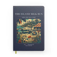 Thumbnail for VINTAGE G4084 - The Island Milk Run - Designed Notebooks design on navyblue