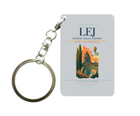 Thumbnail for Leipzig–Halle Airport (LEJ) design on light gray key chain