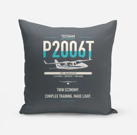 Thumbnail for Tecnam P2006T design on gray pillow
