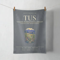 Thumbnail for Tucson International Airport (TUS) design on gray towel
