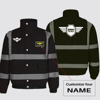 Thumbnail for Born To Fly & Badge Designed Reflective Winter Jackets - view 11