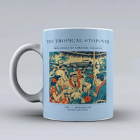 Thumbnail for VINTAGE G4225 - The Tropical Stopover - Ceramic Mug design on lightblue