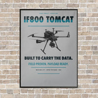 Thumbnail for Inspired Flight IF800 Tomcat vertical canvas print - framed - light gray background
