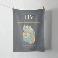 Thumbnail for Tivat Airport (TIV) design on gray towel