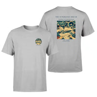 Thumbnail for VINTAGE G4128 - The Supersonic Dream - Double-Side T-Shirt design on lightgray double side t shirt