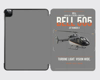 Thumbnail for Bell 505 Jet Ranger X design on gray ipad tablet case
