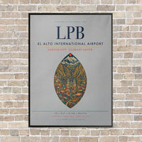 Thumbnail for El Alto International Airport LPB - Canvas Framed - Light Gray