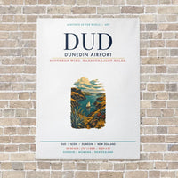 Thumbnail for Dunedin Airport DUD vertical canvas print - no frame - white background
