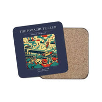 Thumbnail for The Parachute Club - Designed Coasters design on navy blue 1-piece