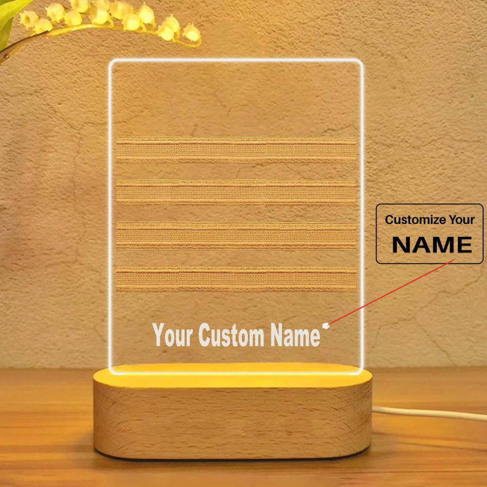 Pilot Epaulette 4 Lines Designed Night Lamp - view 11