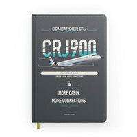 Thumbnail for Bombardier CRJ900 design on gray notebook