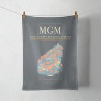 Thumbnail for Montgomery Regional Airport (MGM) design on gray towel