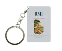 Thumbnail for Federico Fellini International Airport (RMI) design on light gray key chain
