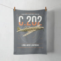 Thumbnail for Macchi C.202 Folgore design on gray towel