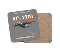 Thumbnail for KC-130J SUPER HERCULES design on gray 1 piece coaster
