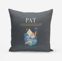 Thumbnail for Jay Prakash Narayan International Airport (PAT) design on gray pillow