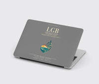 Thumbnail for Long Beach Airport (Daugherty Field) (LGB) design on gray MacBook case
